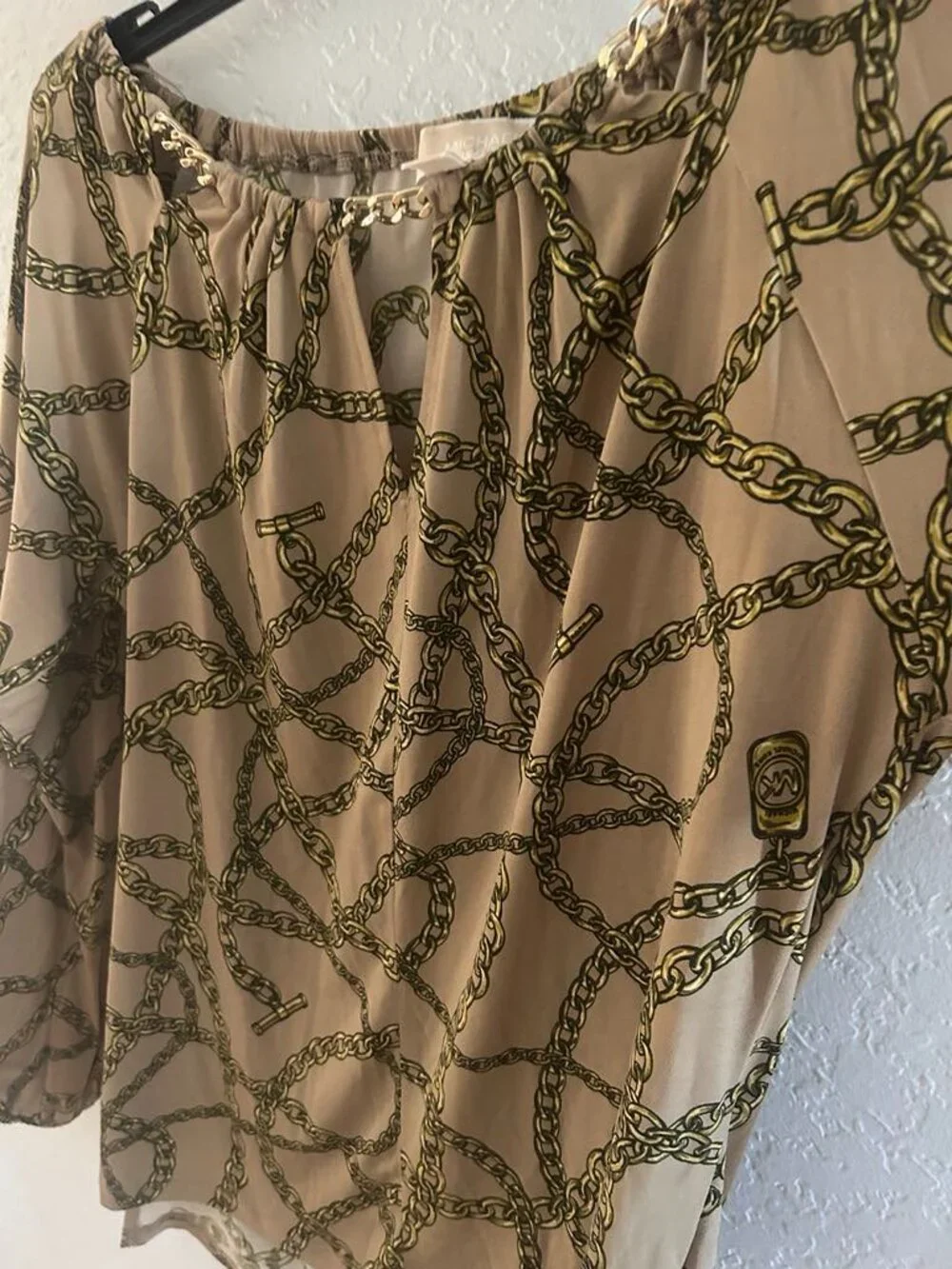 Michael Kors Logo Blouse Small